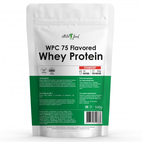Atletic Food Laktein WPC 75 Flavored - 500 гр.