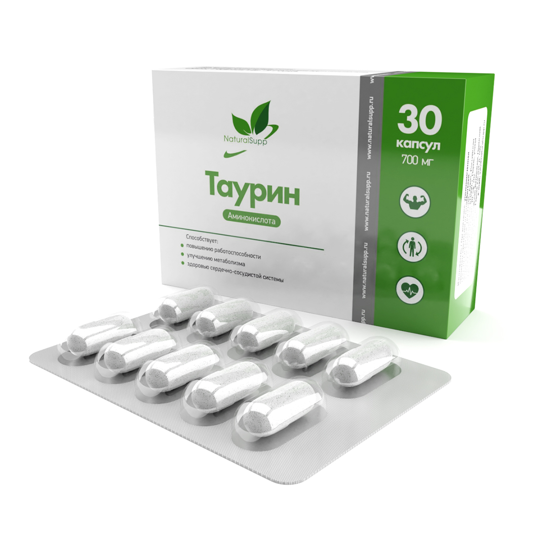 Natural Supp Taurine (Таурин) - 30 кап.
