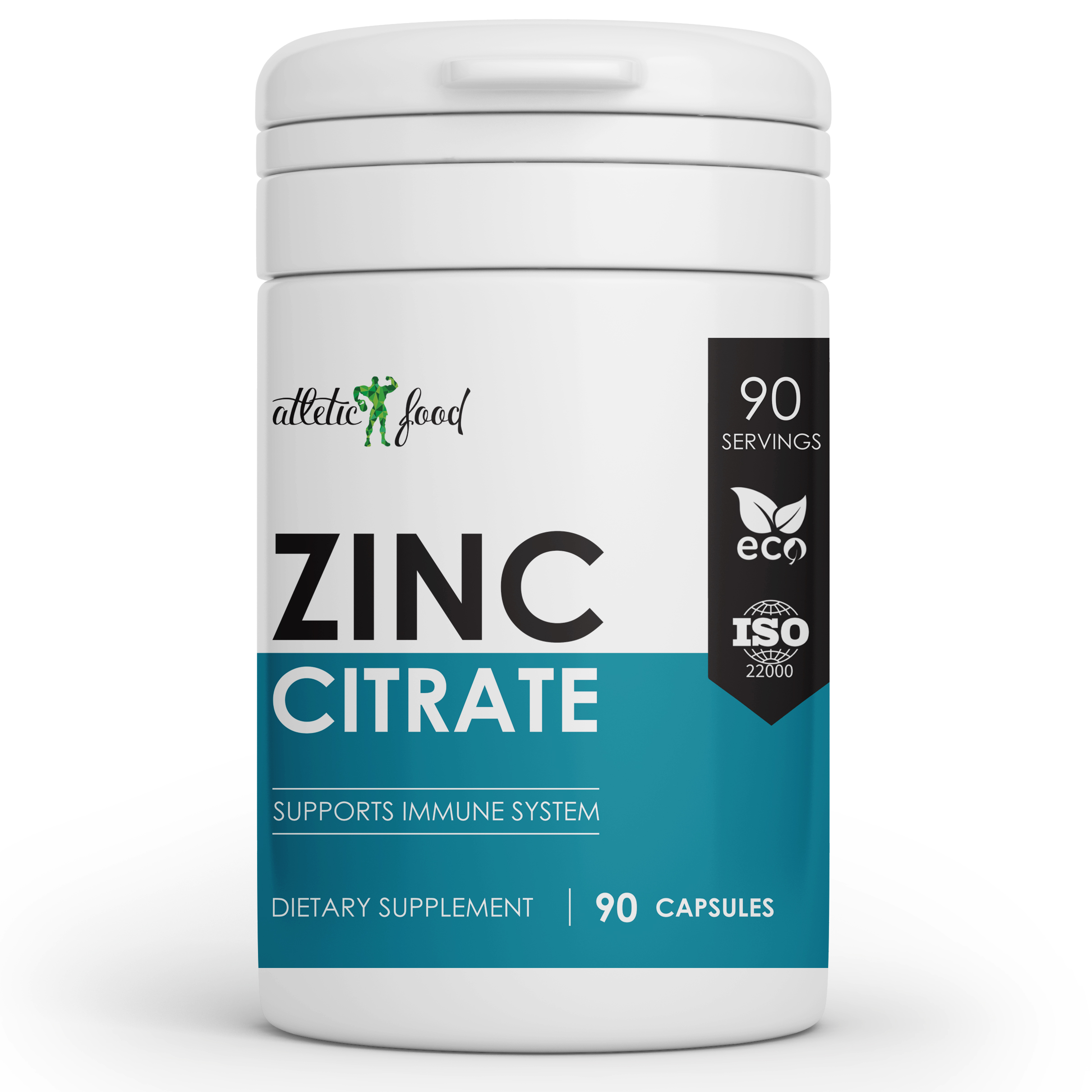 Atletic Food Zinc Citrate 25 мг. - 90 кап. Срок 04.26!