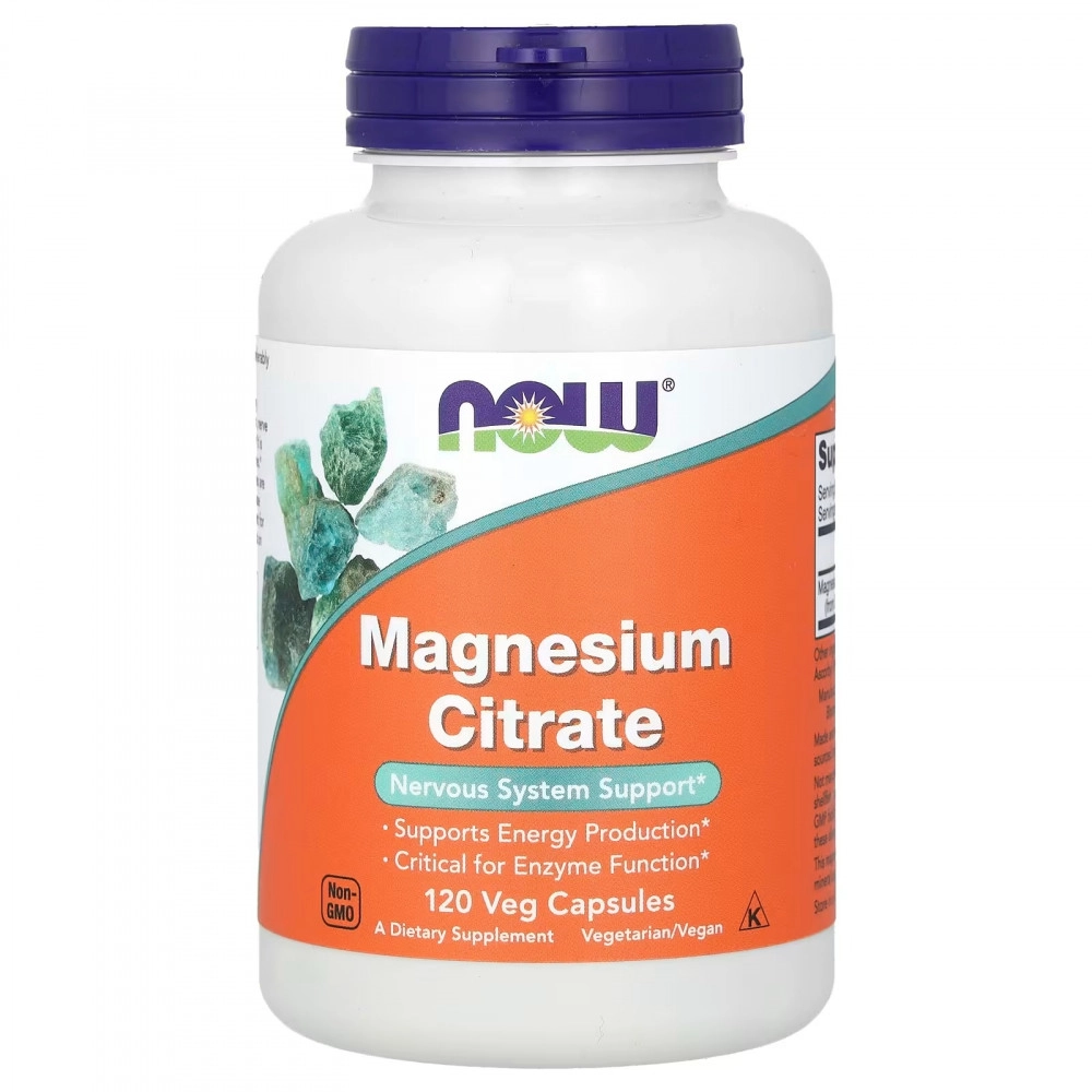 NOW Magnesium Citrate - 120 кап.