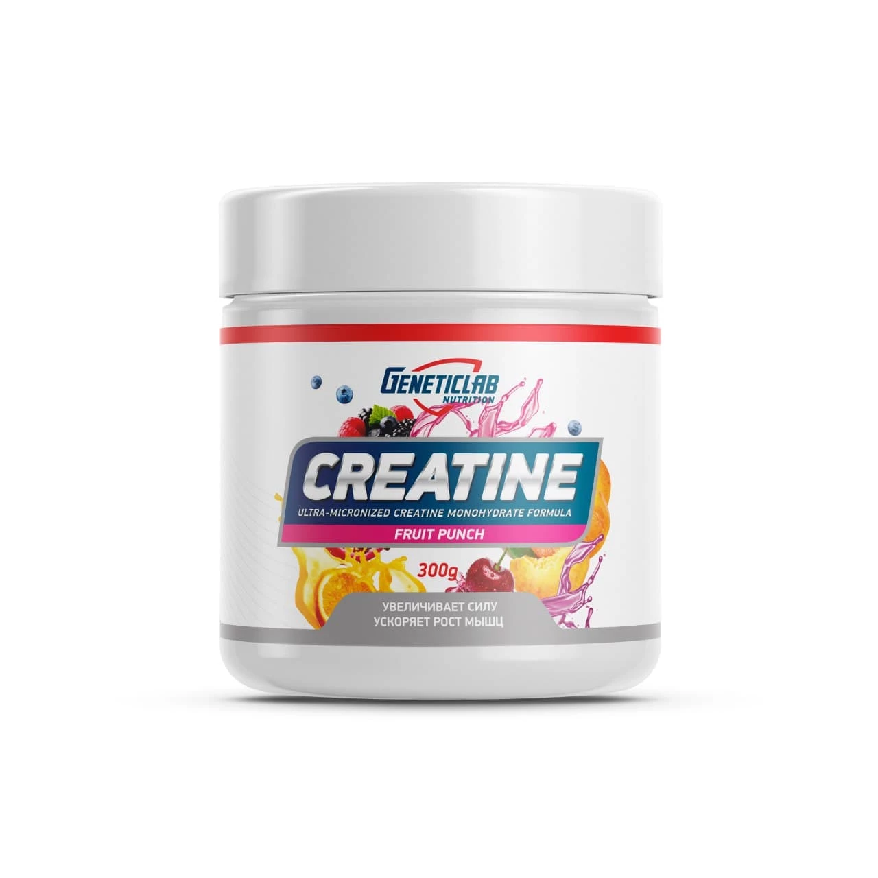 GeneticLab Creatine Powder - 300 гр. (Фруктовый пунш)