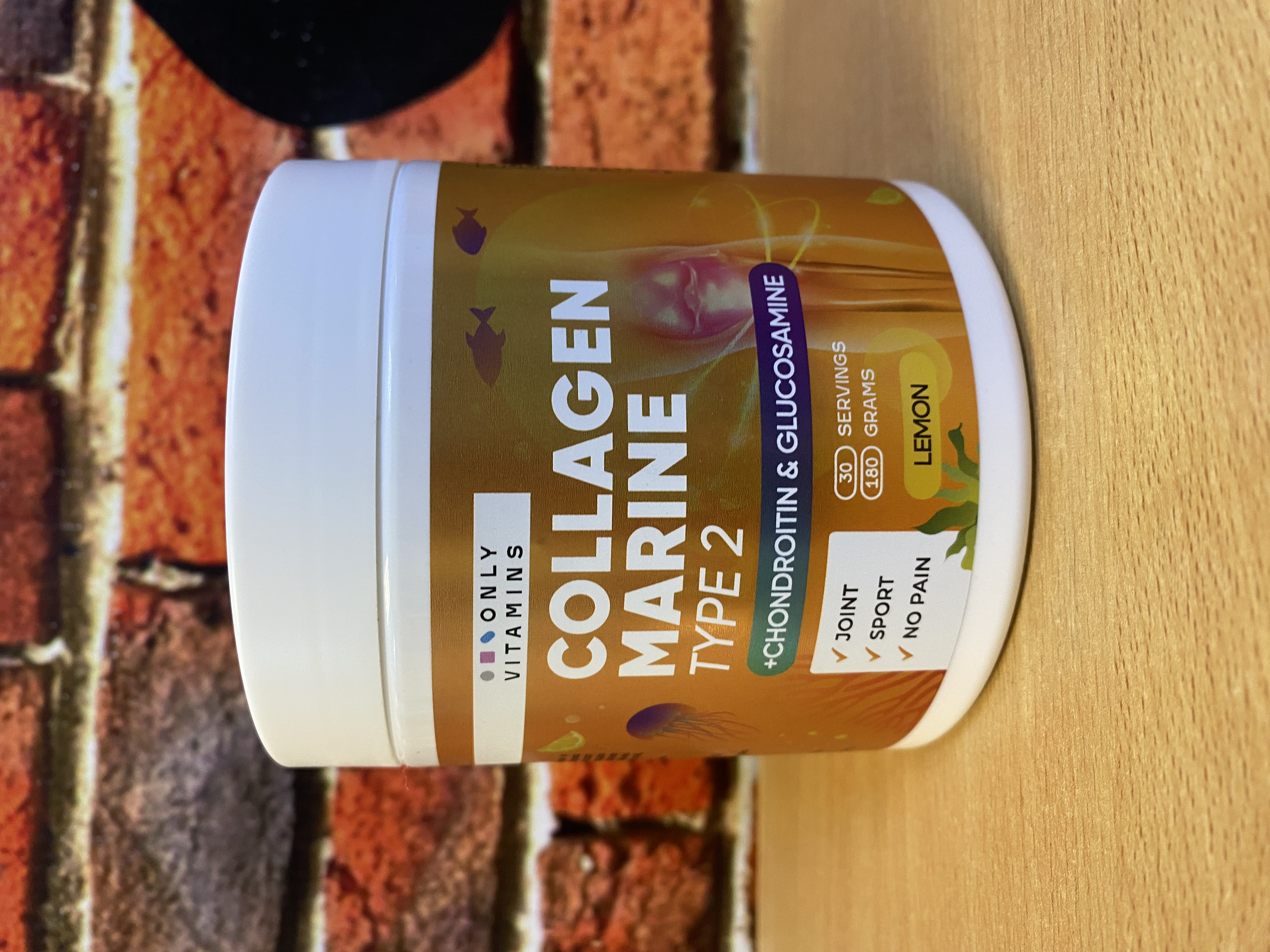 Only Vitamins Collagen marine type 2 + Chondroitine & Glucosamine - 180 гр. (Лимон)