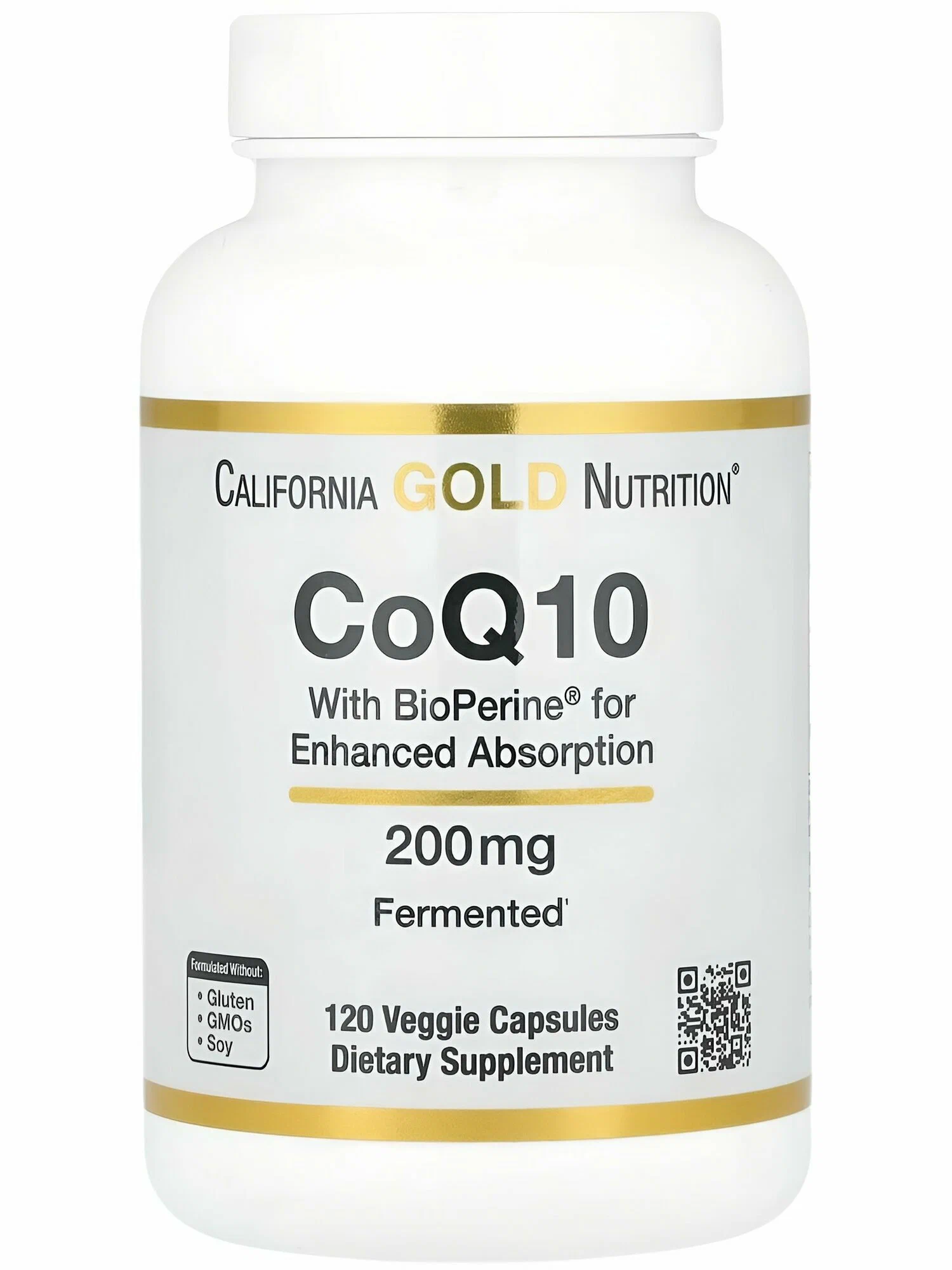 California Gold Co Q10 with BioPerine 200 мг. - 120 кап.