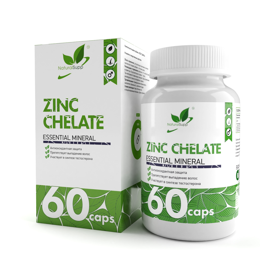 Natural Supp Zinc Chelate (Хелат цинка)- 60 кап.